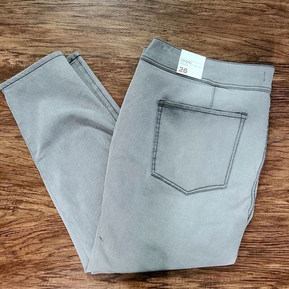 Lane Bryant High Waisted 3 Button Jeggings Gray 26 NWTS - Picture 4 of 7